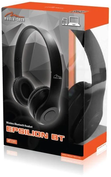 MEDIA-TECH EPSILION BT MT3591 Belaidės Bluetooth 4.2 ausinės ant ausų