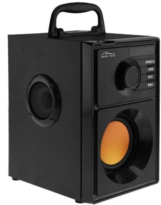 Nešiojama kolonėlė Media-Tech BOOMBOX BT MT3145 V2.0, 15W RMS, Bluetooth, USB, MicroSD, FM Radijas, AUX, su distanciniu pultu
