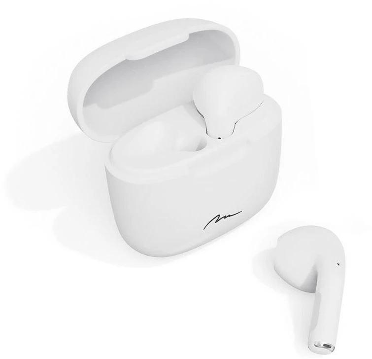 Media-Tech belaidės ausinės R-PHONES MT3589W TWS, Bluetooth, baltos