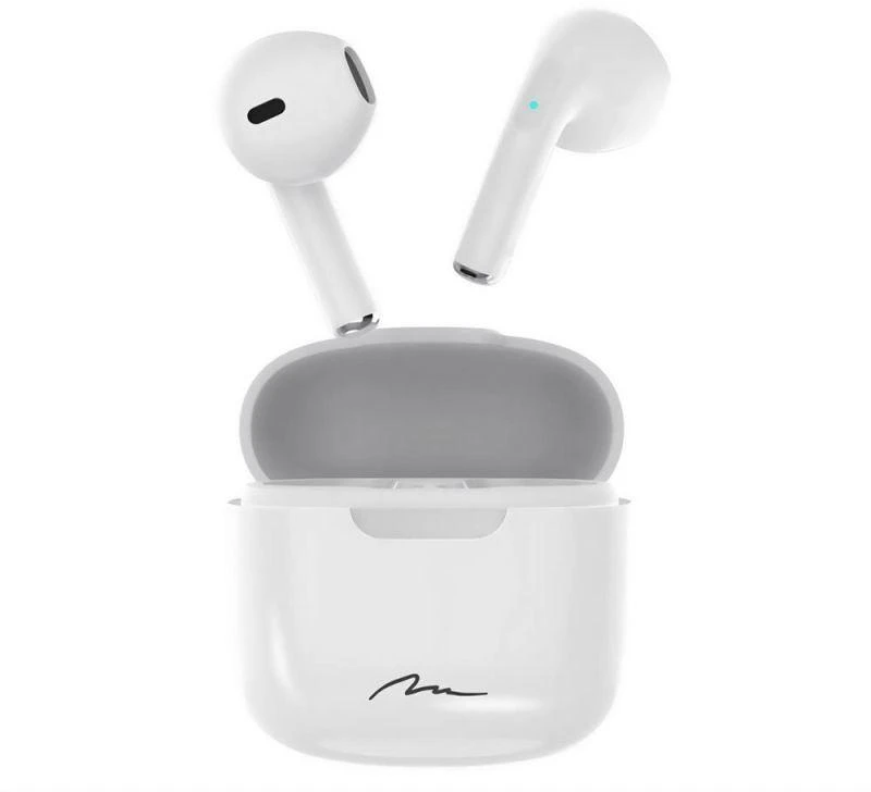 Media-Tech belaidės ausinės R-PHONES MT3589W TWS, Bluetooth, baltos