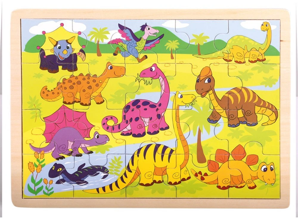 BINO Medinė dėlionė Dinozaurai