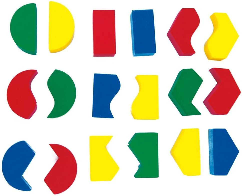 Bino Medinė geometrinių formų dėlionė