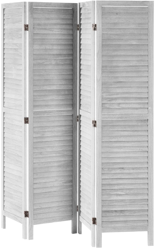 VEVOR Medinė kambario pertvara, 4 panelių