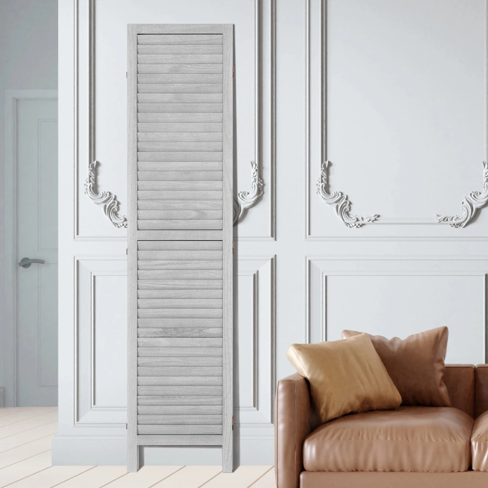VEVOR Medinė kambario pertvara, 4 panelių