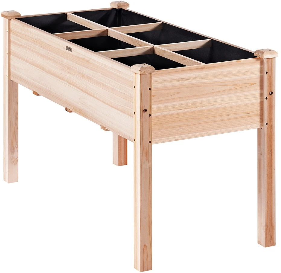 VEVOR Medinė paaukštinta sodo lova 120x58x76 cm