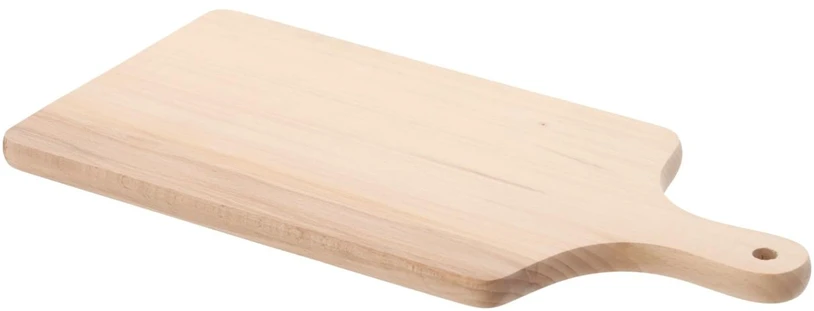 Medinė pjaustymo lentelė su rankena 38 × 17,5 cm