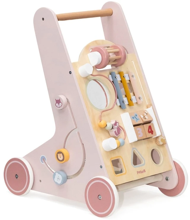 Viga Toys Medinis rožinis stumdukas PolarB