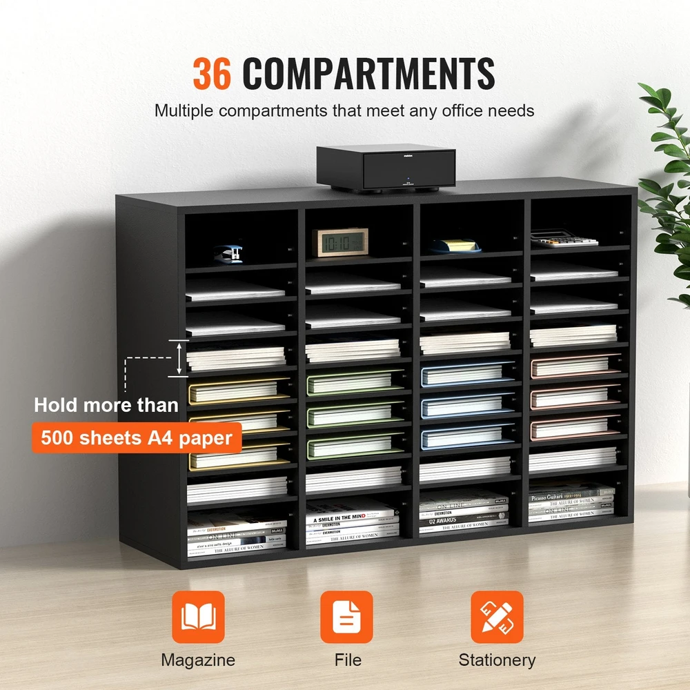 VEVOR Medinis dokumentų organizatorius, 36 skyriai