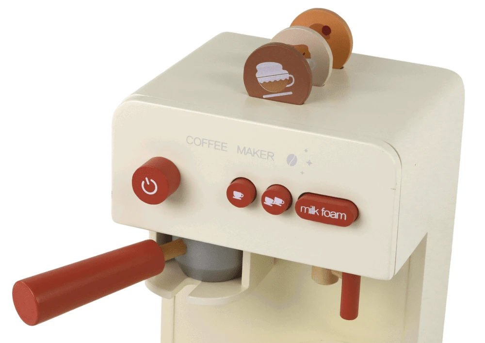 Medinis kavos virimo aparatas Lean Toys, baltas