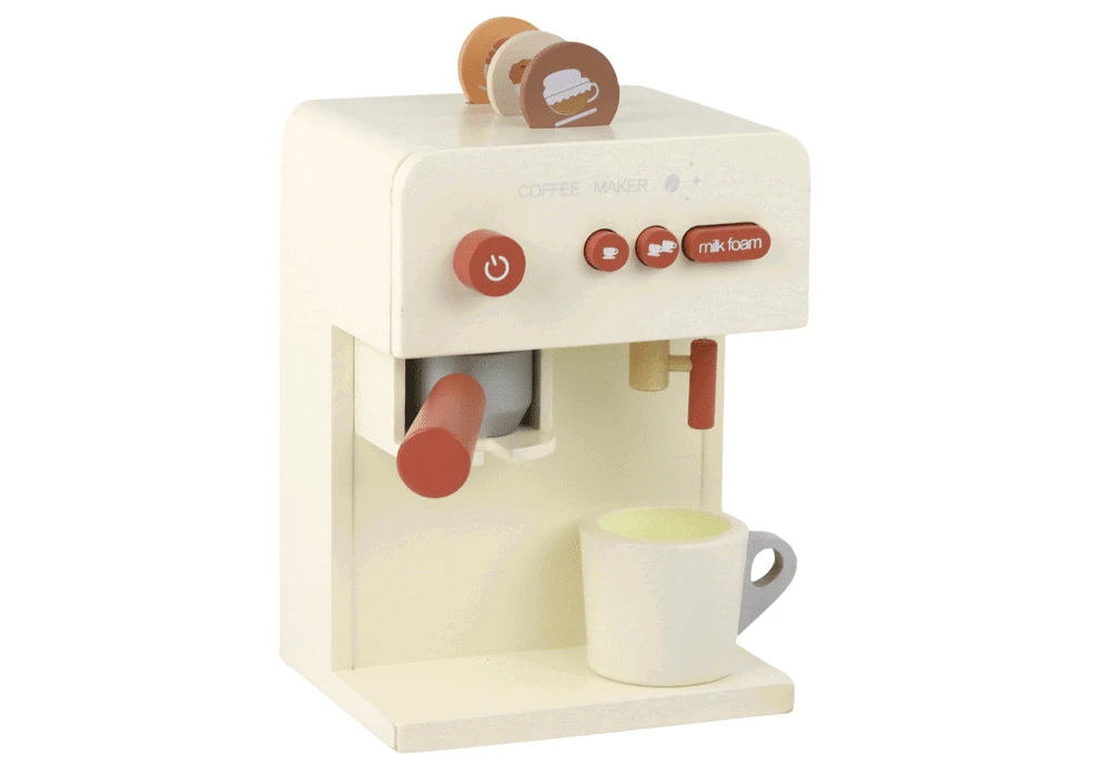 Medinis kavos virimo aparatas Lean Toys, baltas