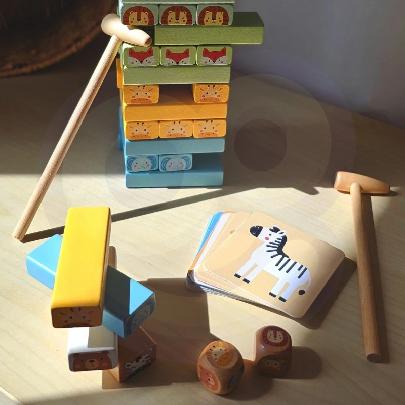 Tooky Toys TOOKY TOY Žaidimas Skill Game Animals 82 vnt.