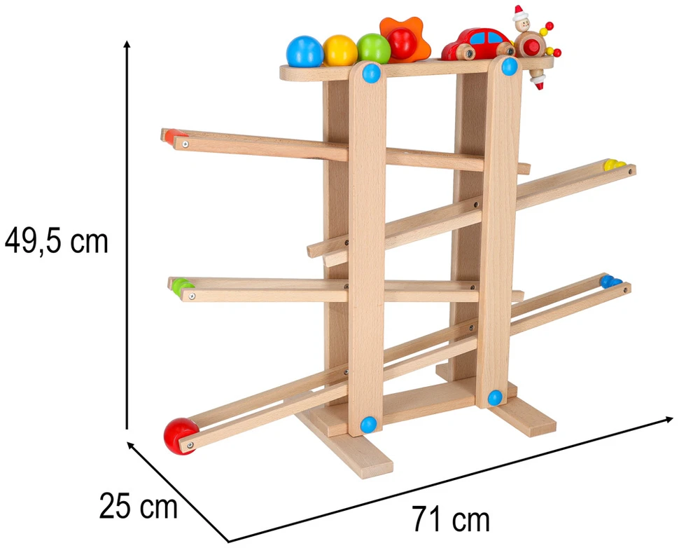 Ikonka Medinis Montessori kamuoliukų takas XXL