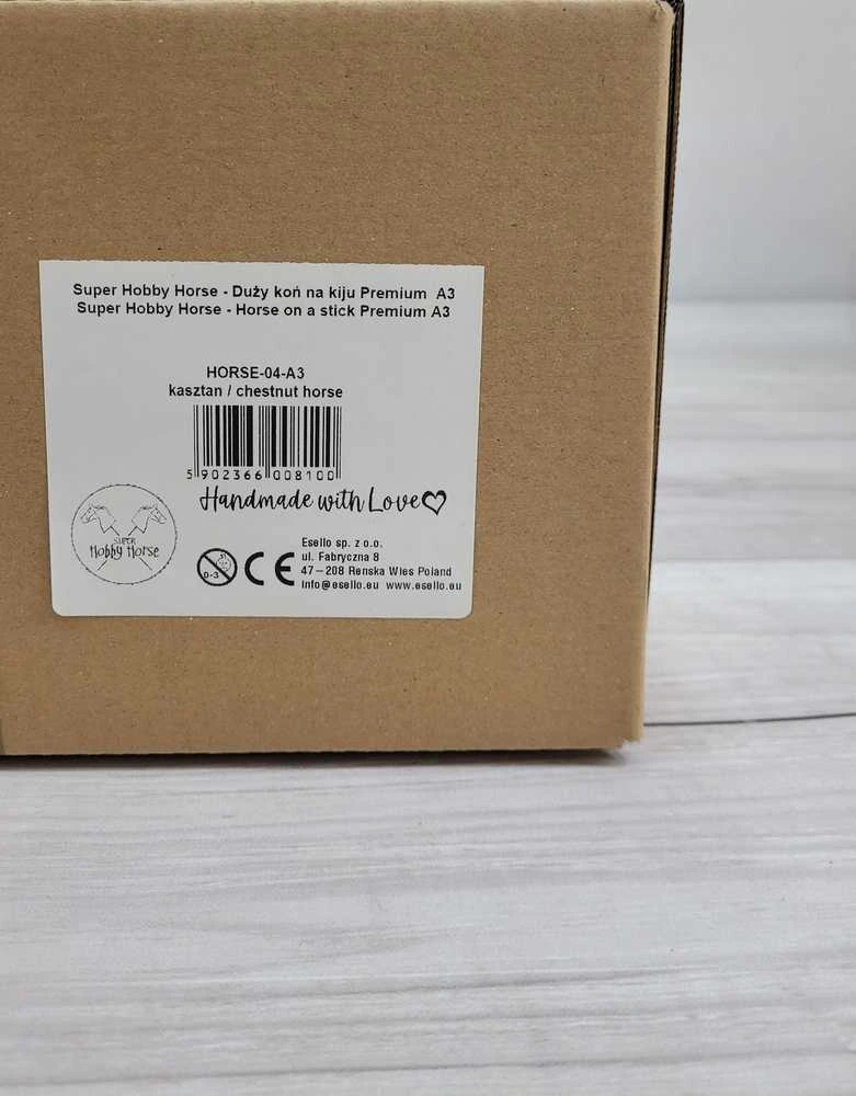 Medinis žaislinis arkliukas – kaštoninis Premium