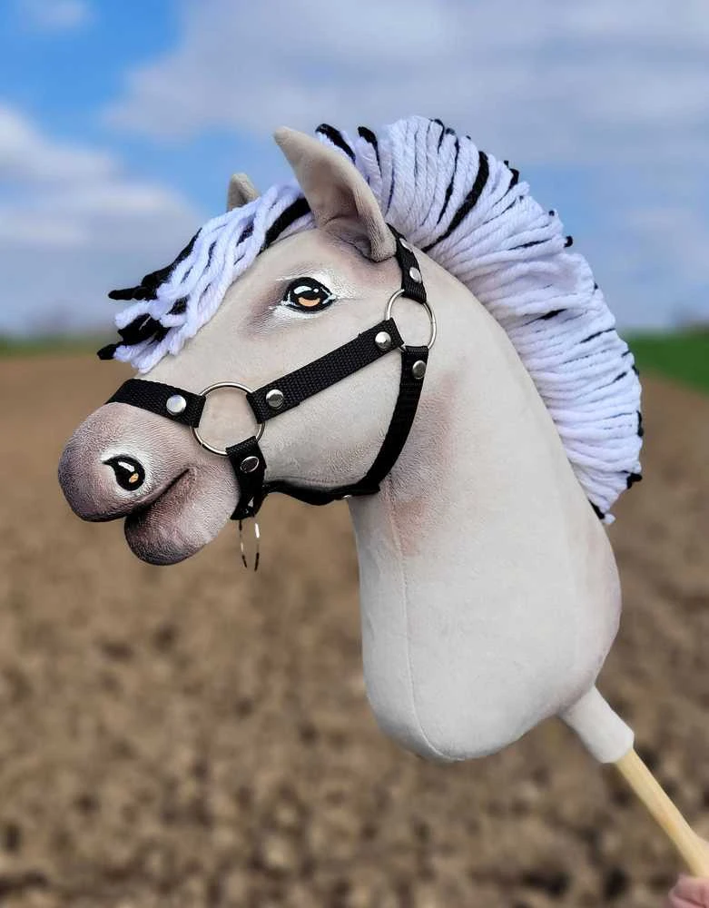 Super Hobby Horse Medinis žirgas su kotu – fjordas Premium