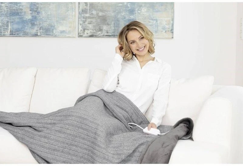 Medisana | Knitted Heating blanket | HB 680 | Number of heating levels 3 | Washable | Elektrinė šildyklė | Pilkas