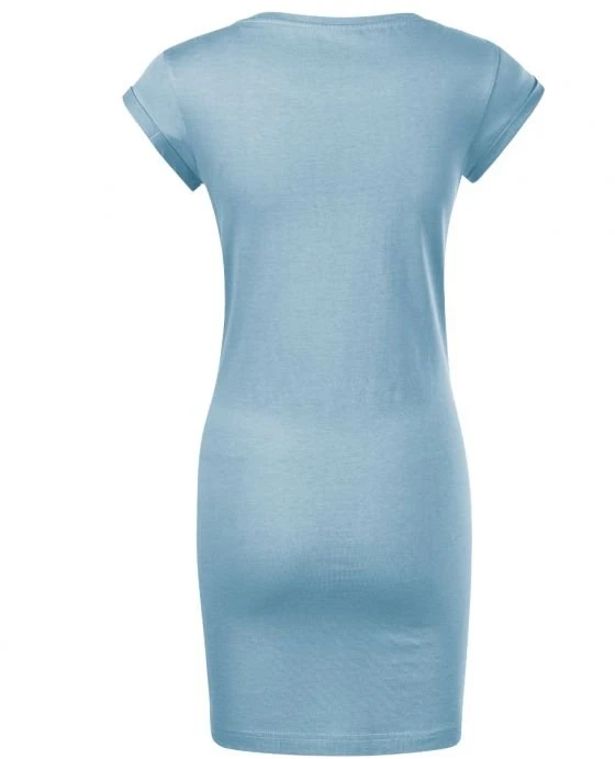Medvilninė laisvo kirpimo suknelė Malfini Freedom, mėlyna