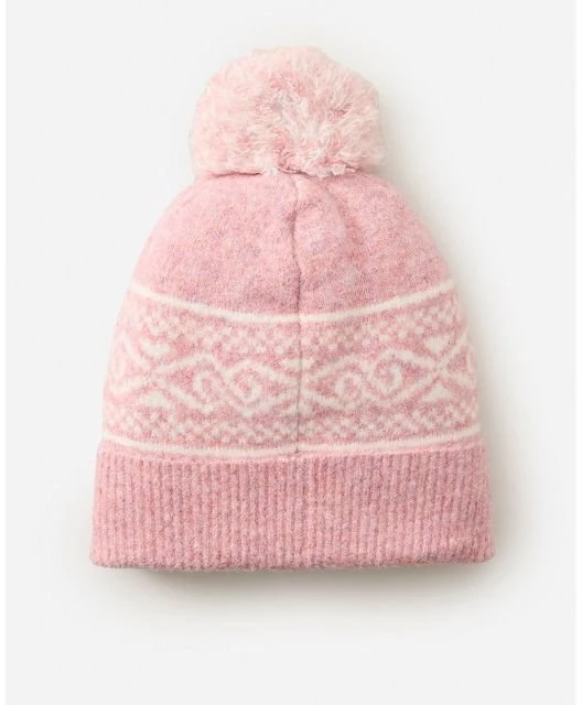 Megzta kepurė su kutu Rip Curl Cosmic Kiss Jacquard, rožinė