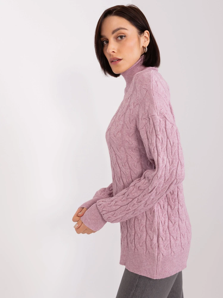 Megztinis-AT-SW-2348.07-šviesiai violetinis