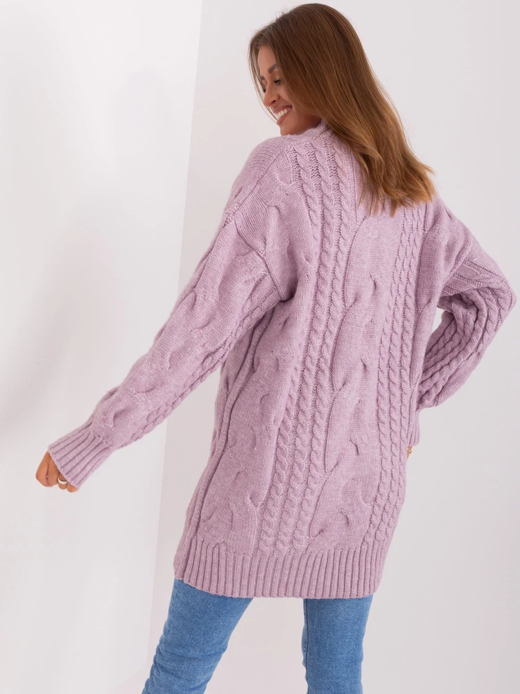 Megztinis - AT-SW-2367-1.35P - šviesiai violetinis