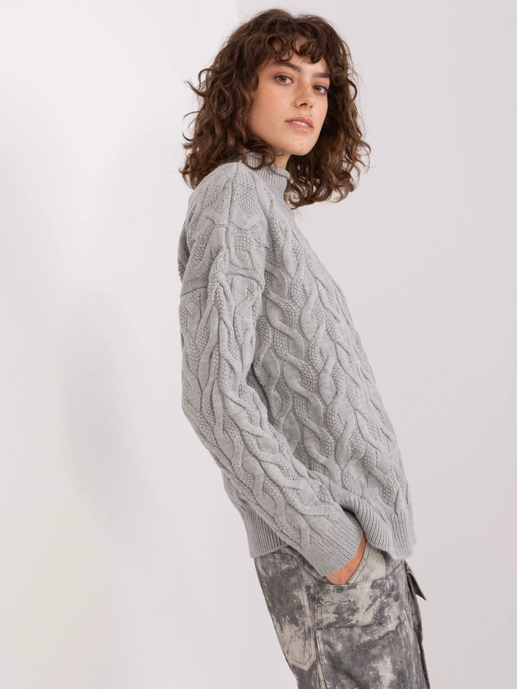 Megztinis-BA-SW-8038.28P-pilkas