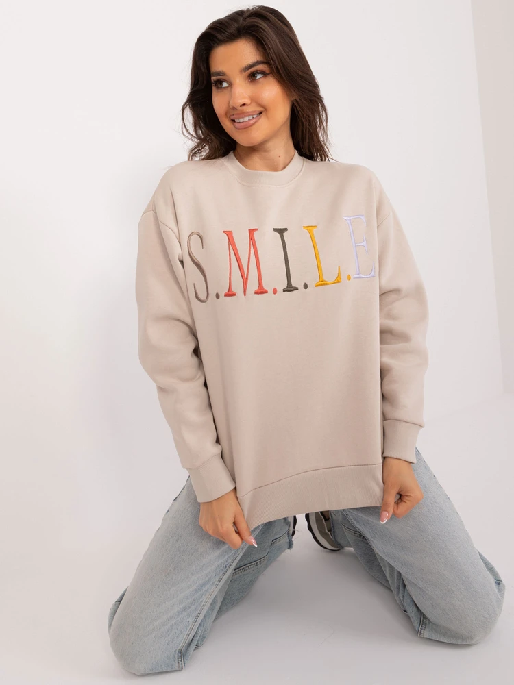 Megztinis - D10606BA02565C - smėlio spalvos