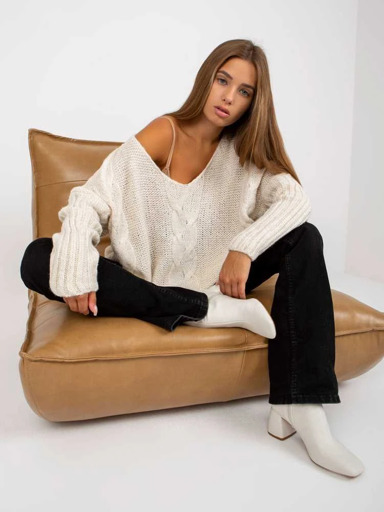 Megztinis ecru