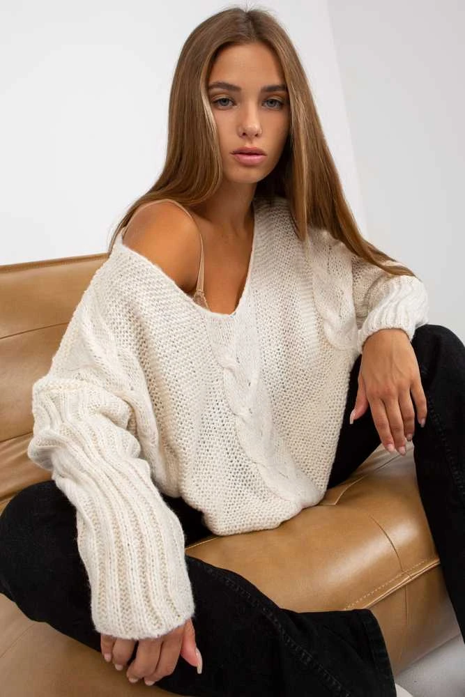 Megztinis ecru