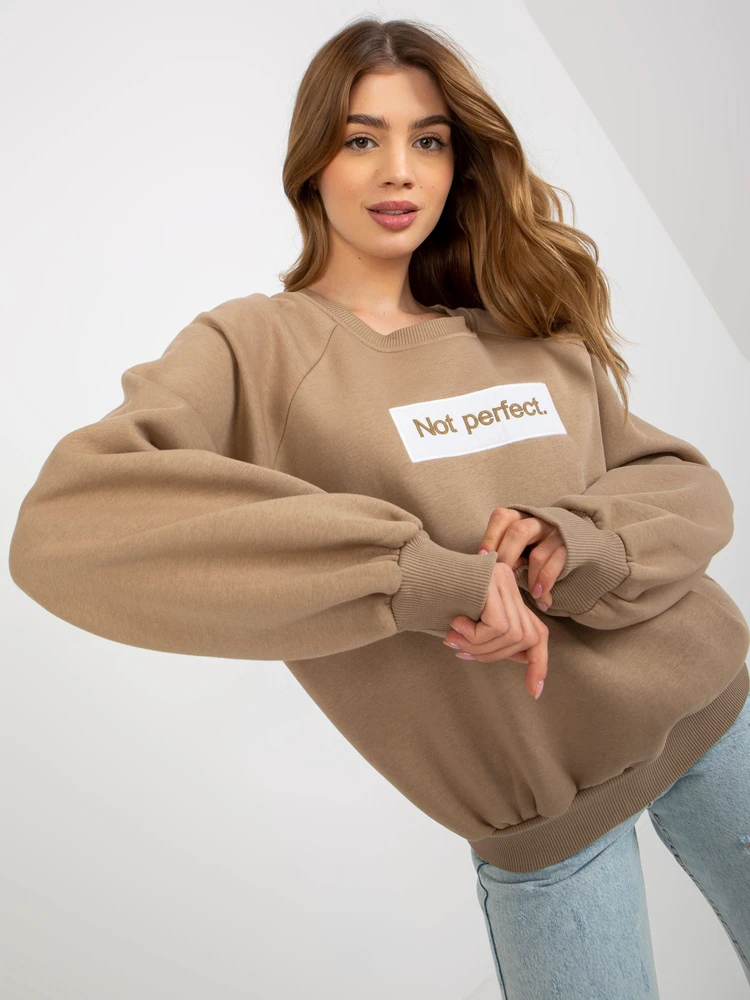 Megztinis-EM-BL-N652.46-tamsiai smėlio spalvos