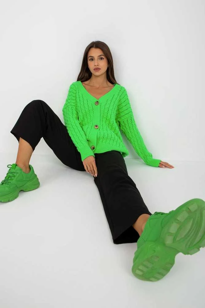 Megztinis fluo žalias