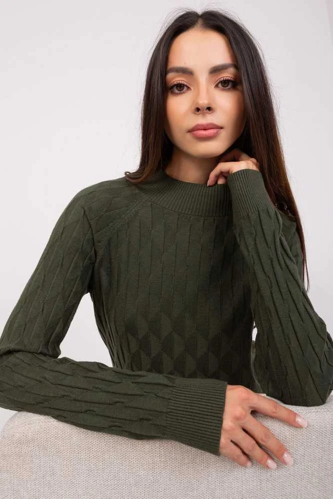 Megztinis khaki spalvos