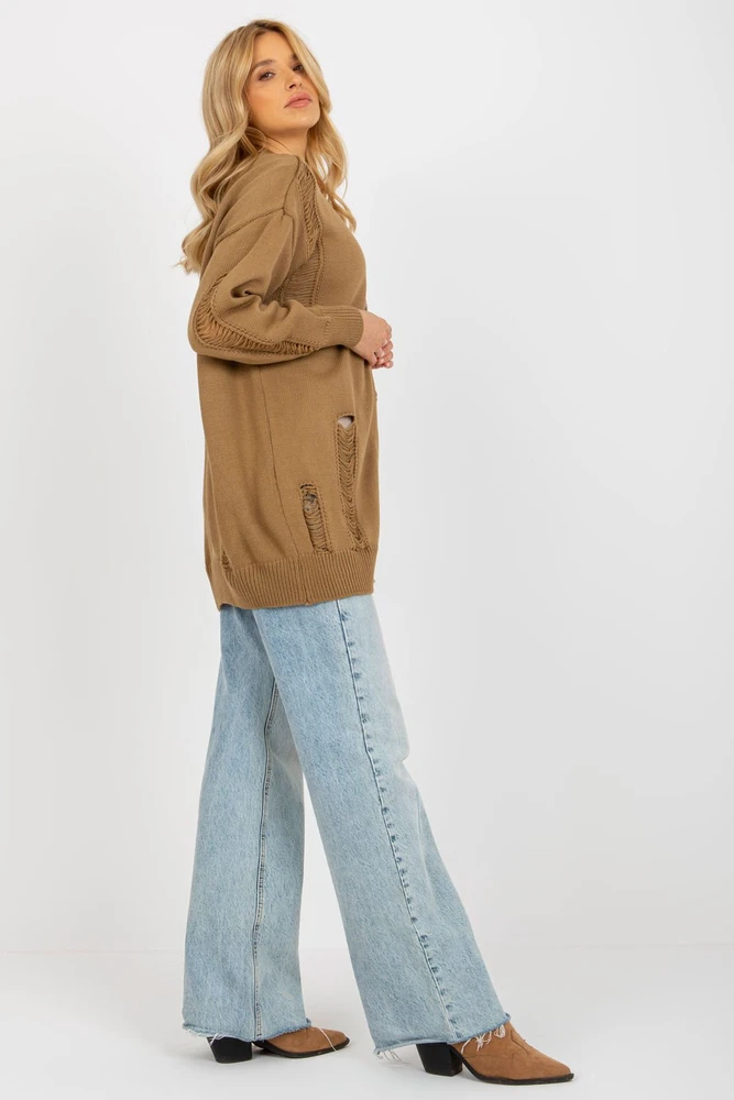 Megztinis megztinis LC 8042.60 Camel - Rue Paris
