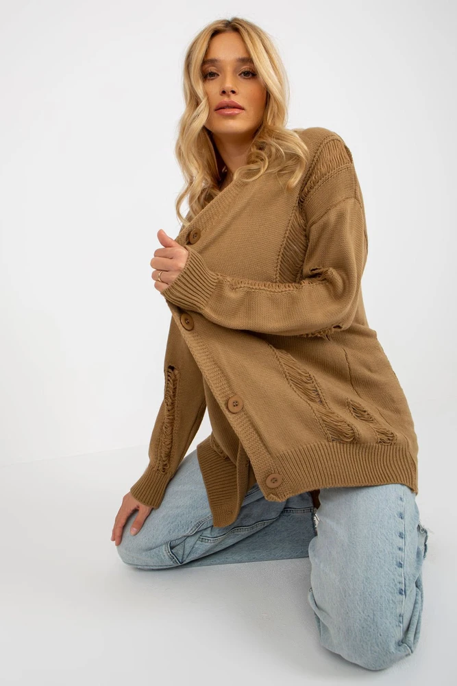 Megztinis megztinis LC 8042.60 Camel - Rue Paris