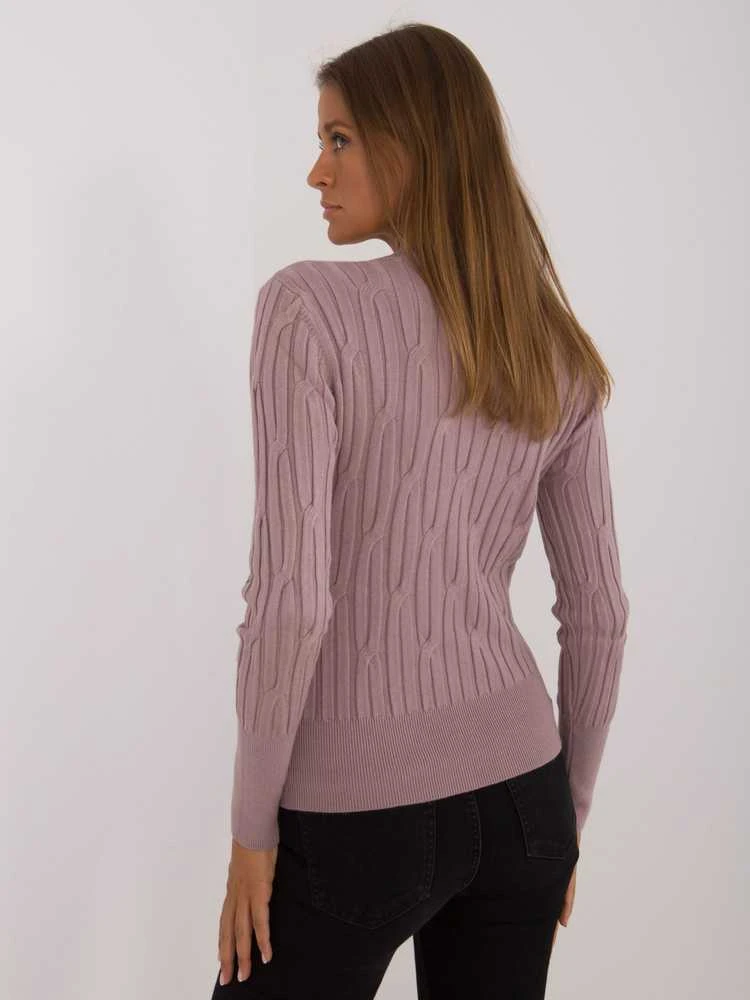 Melsvai violetinis megztinis