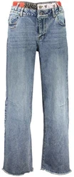 Moteriški mėlyni džinsai Desigual Belt