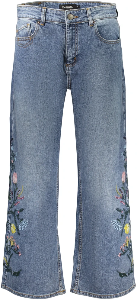Mėlyna jeansy moterims Desigual Bridget