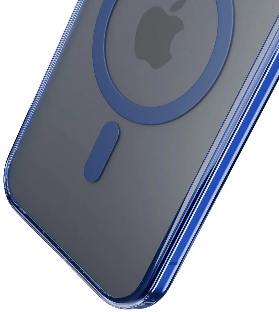 Dėklas 3MK Frosty MagCase skirtas Apple iPhone 17 mėlynos spalvos