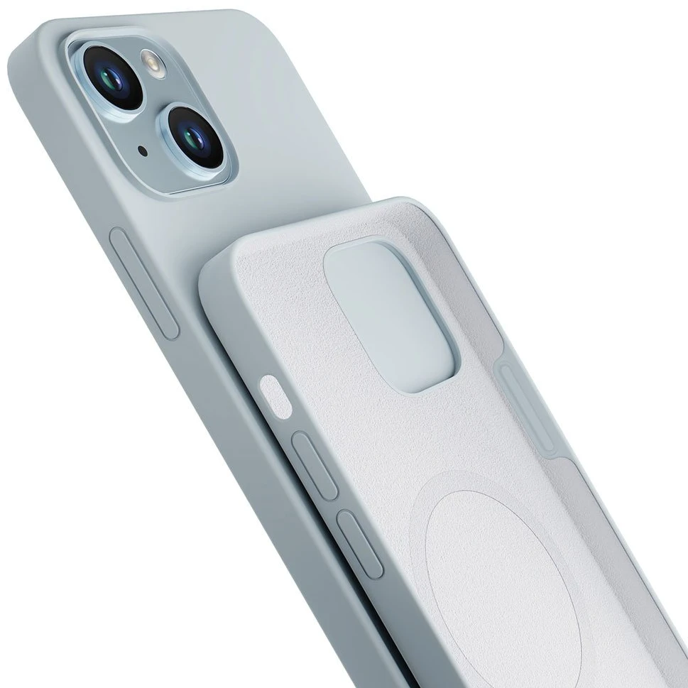 Dėklas 3Mk Protection 3mk Hardy silikoninis „MagCase“, skirtas „iPhone 14 Plus“ – mėlynas
