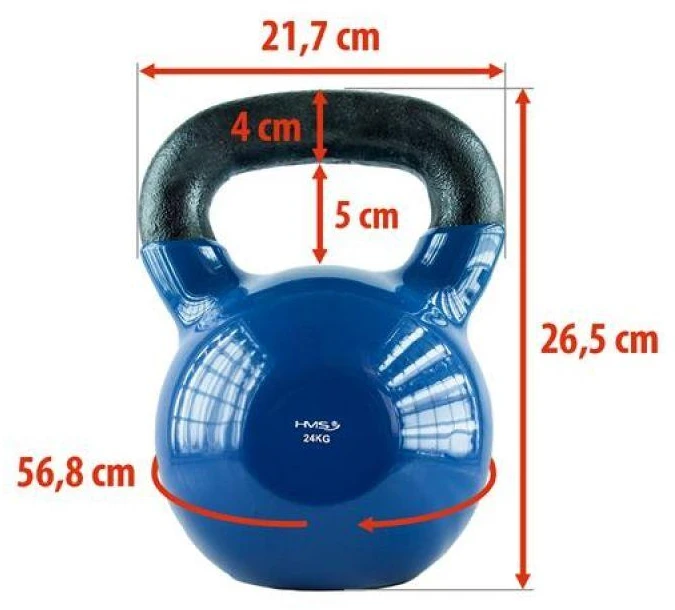 Ketaus gira HMS KNV mėlyna - 24 kg