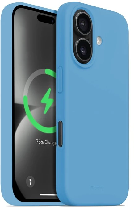 Dėklas Crong Color Cover Magnetic do iPhone 16 MagSafe mėlyna