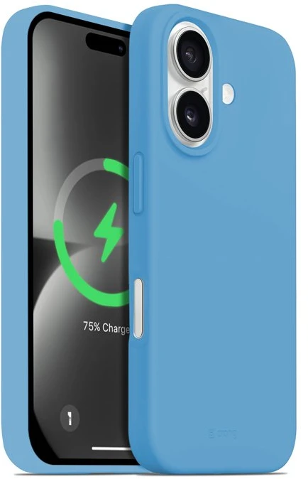 Dėklas Crong Color Cover Magnetic do iPhone 16 MagSafe mėlyna