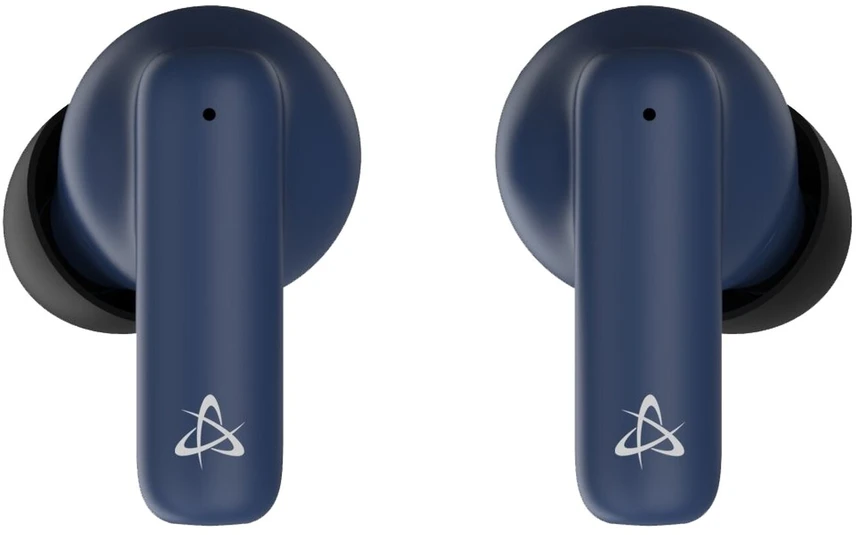Sbox Mėlynos Bluetooth į ausį dedamos ausinės