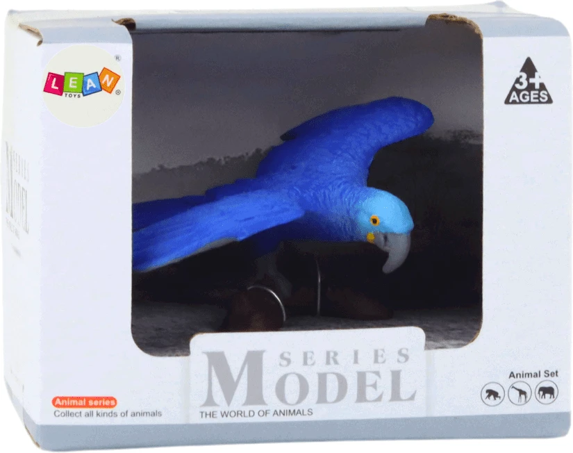 Lean Toys Mėlynoji Ara Papūgos Figūrėlė
