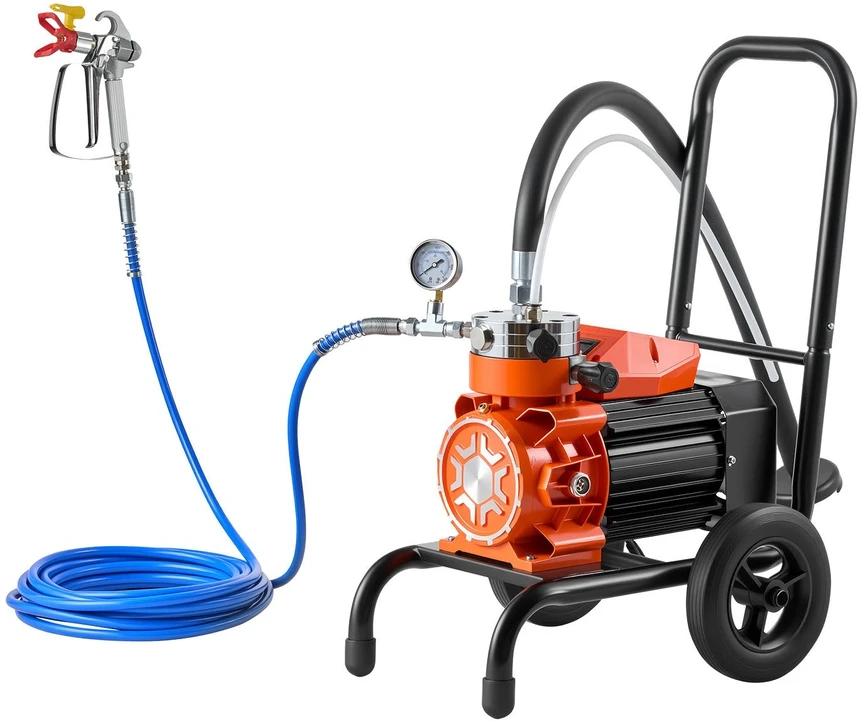 VEVOR Pneumatinis dažų purkštuvas su vežimėliu 900 W
