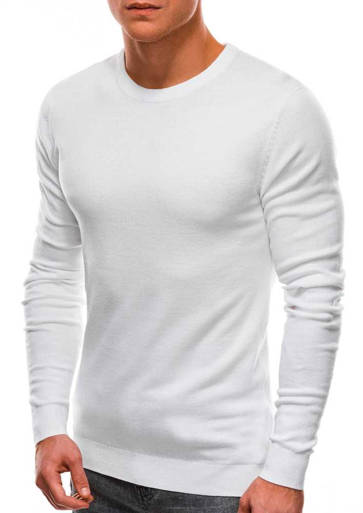 Men's sweater E199 - baltas