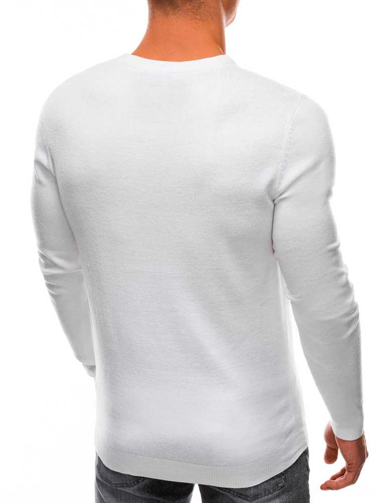 Men's sweater E199 - baltas