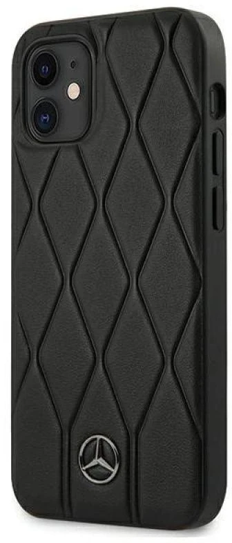 Mercedes MEHCP12SMULBK Apple iPhone 12 mini 5,4″ juodos spalvos kietas dėklas Wave Line
