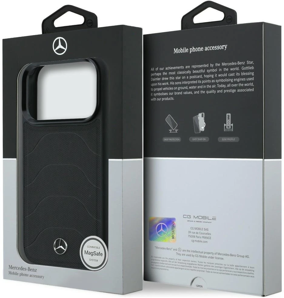 Mercedes-Benz dėklas iPhone 17 Pro Max su MagSafe
