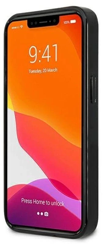 Mercedes MEHCP13SESPBK Apple iPhone 13 mini 5,4″ juodos spalvos kietas dėklas Sidabrinis Stars Pattern