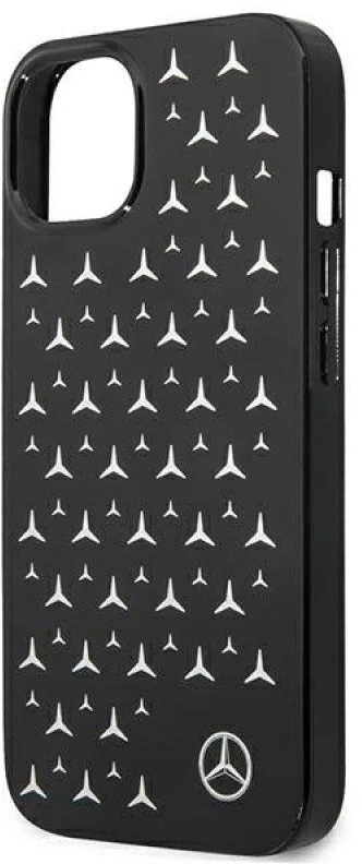 Mercedes MEHCP13SESPBK Apple iPhone 13 mini 5,4″ juodos spalvos kietas dėklas Sidabrinis Stars Pattern