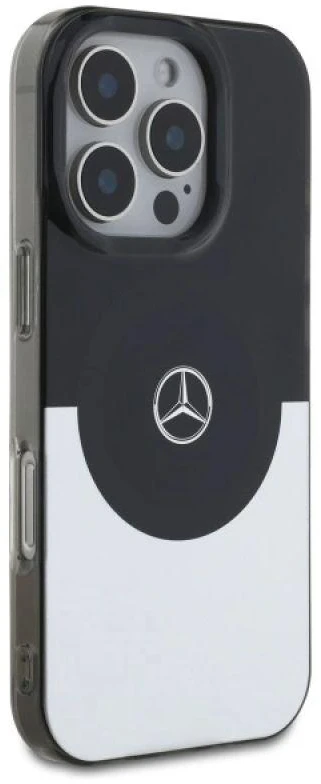 Mercedes MEHMP16X23HBIGK Apple iPhone 16 Pro Max 6.9" dėklas telefonui sidabro spalvos Doubel Layer BiColor MagSafe